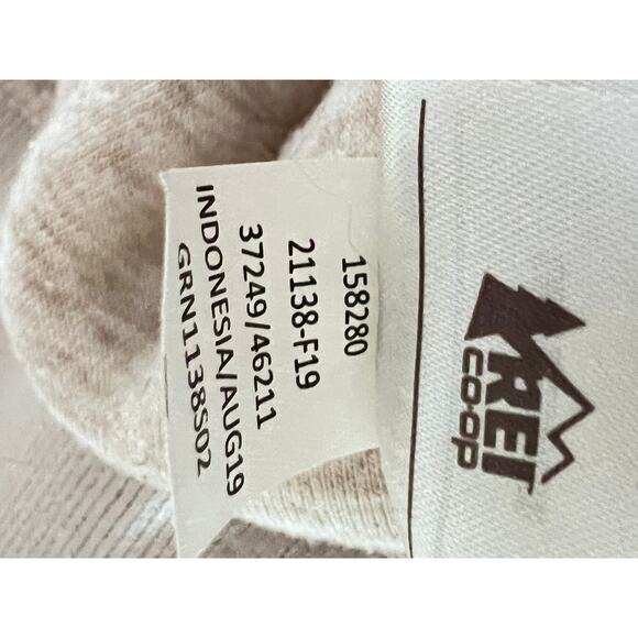 REI CO OP mens size L sweatshirt beige crew neck soft casual travel hiking - Picture 8 of 10